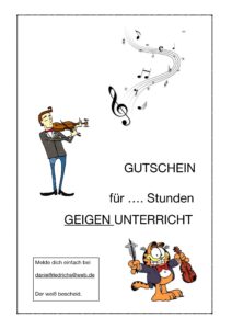 Gutschein für Geige bei Daniel Friedrich, Berlin Pankow